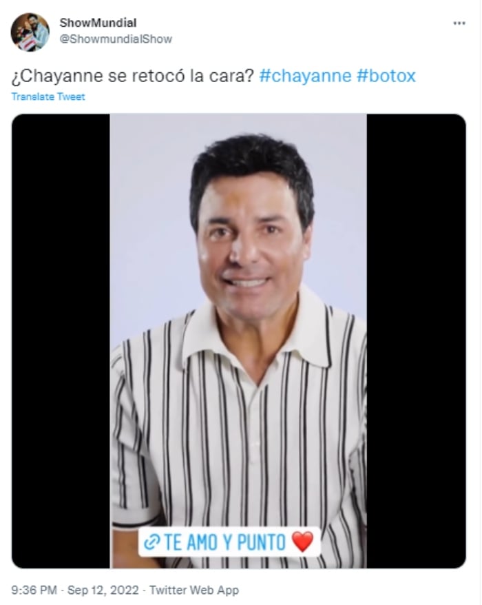 Chayanne retouched her face