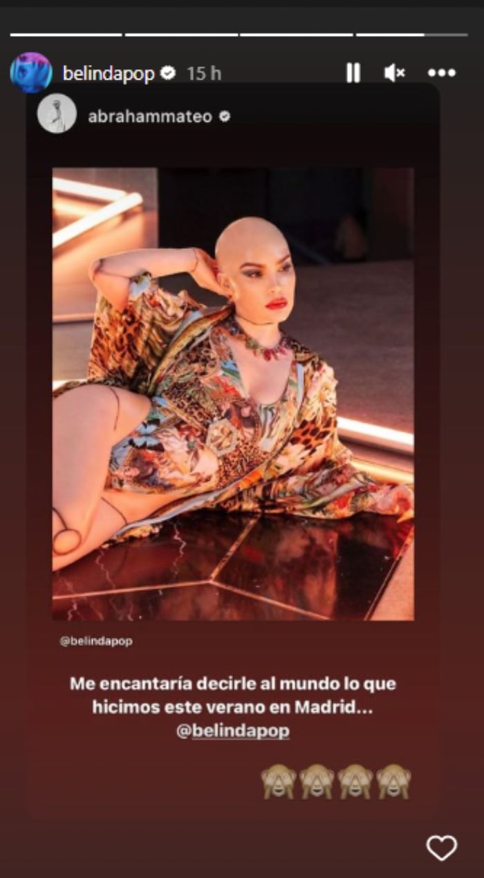 Belinda aparece completamente calva
