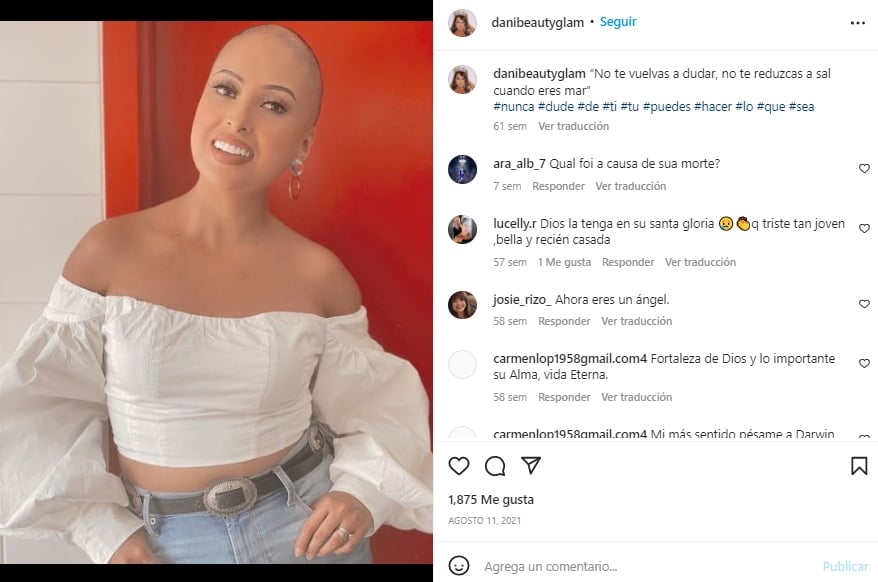 Muerte Daniela Rodríguez Enamorándonos