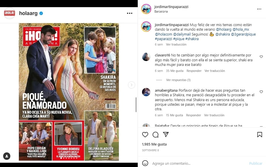 Novia Piqué dejo de ir a trabajar