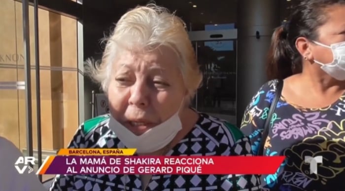 Mamá de Shakira reacciona retiro de Piqué