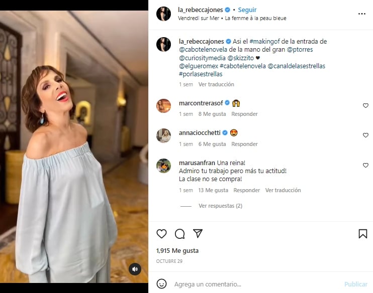 Rebecca Jones sale de terapia intensiva