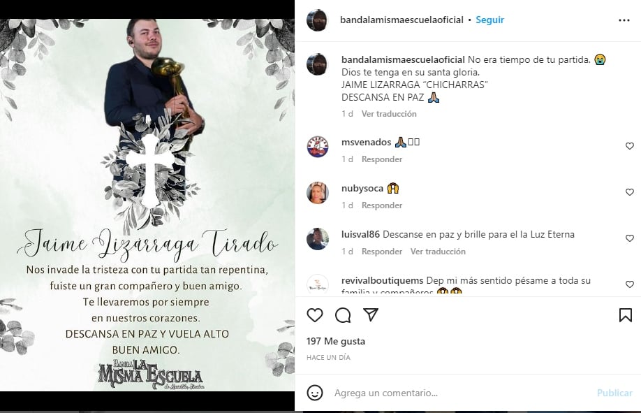 Muere músico Jaime Lizárraga