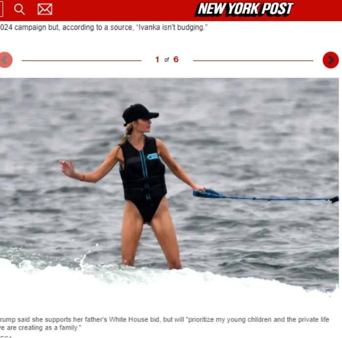 Ivanka Trump aparece vacacionando