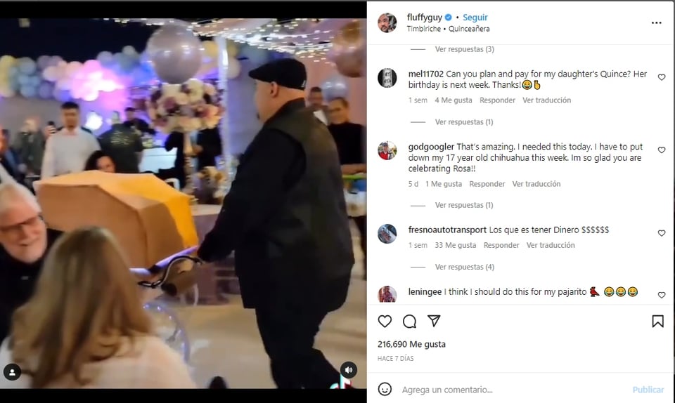 Gabriel Iglesias dog party