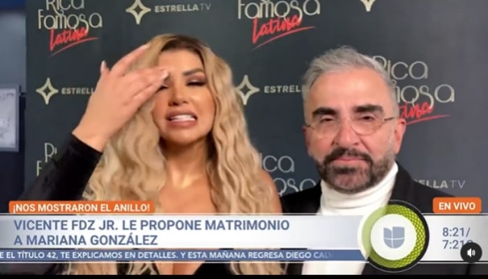 Vicente Fernández Jr y su novia se comprometieron