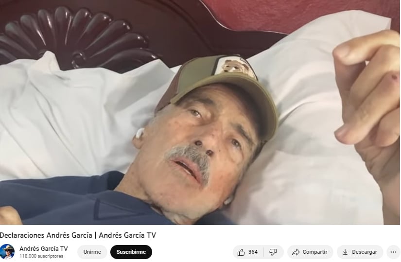 Andrés García acusa a su exesposa