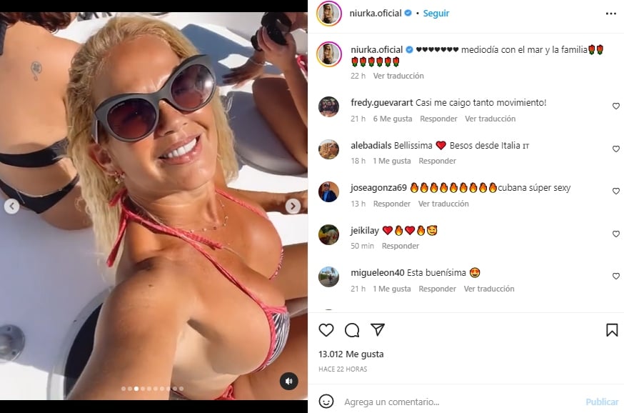 Niurka despide el año en bikini de hilo dental