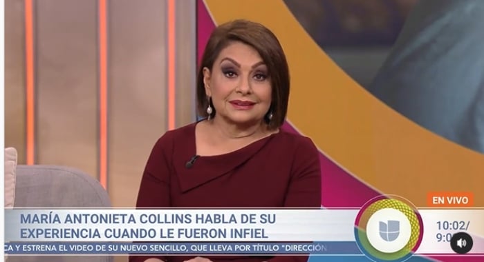 María Antonieta Collins revela infidelidad
