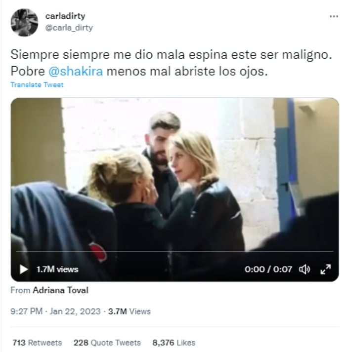 Video exsuegra de Shakira maltratándola