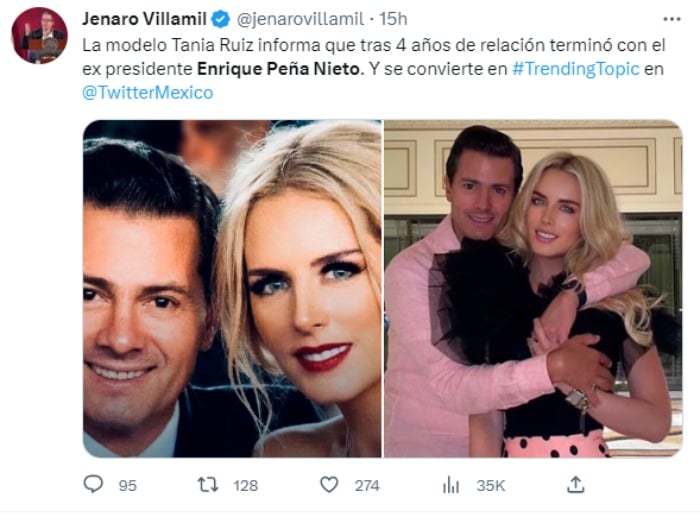 Enrique Peña Nieto and Tania Ruiz