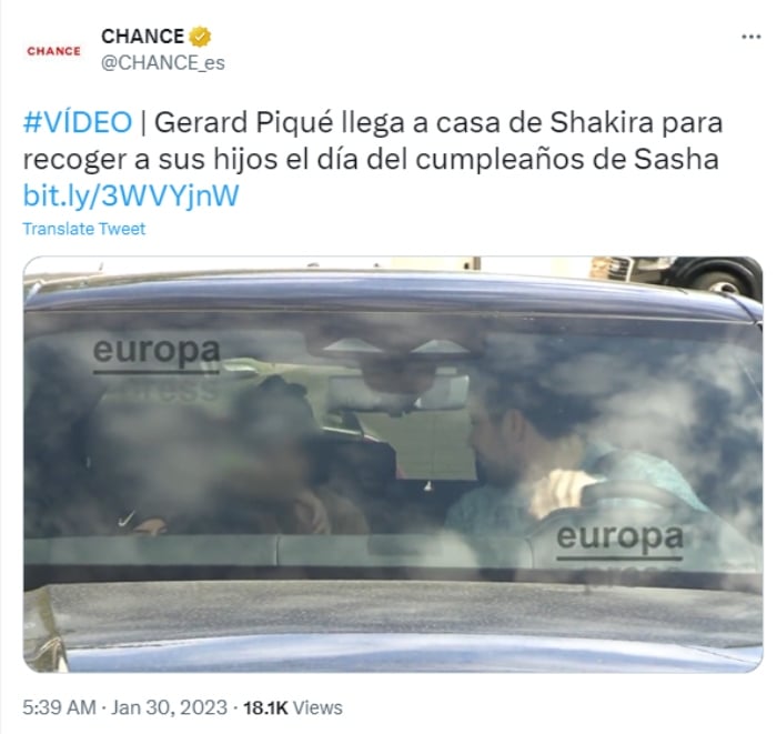 Shakira's son rejects his father's kiss