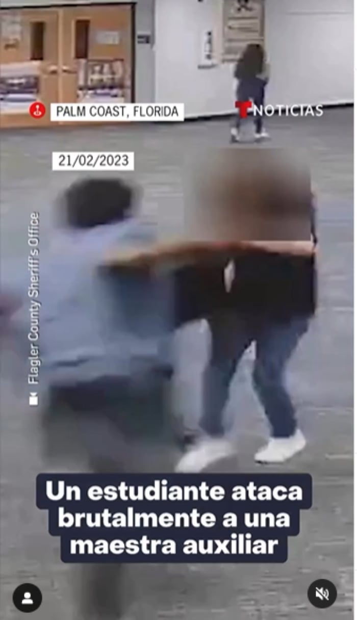 Joven de 17 años ataca brutalmente a su maestra