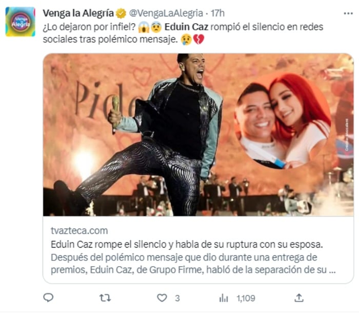 Eduin Caz se va a festejar a un antro gay