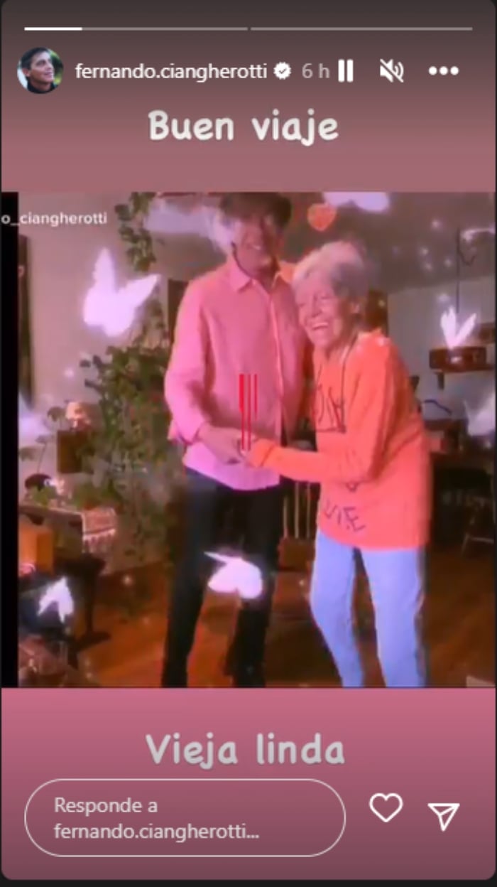 Muere madre del actor Fernando Ciangherotti