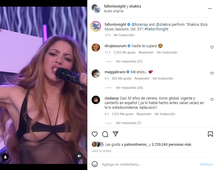 Shakira aparece en atuendo provocativo