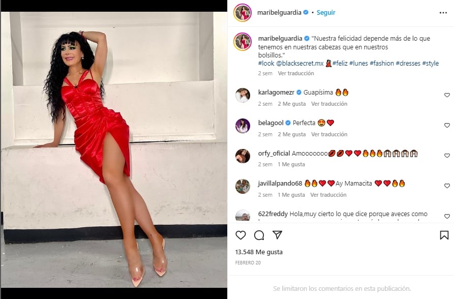 Maribel Guardia presume tremendo cuerpazo