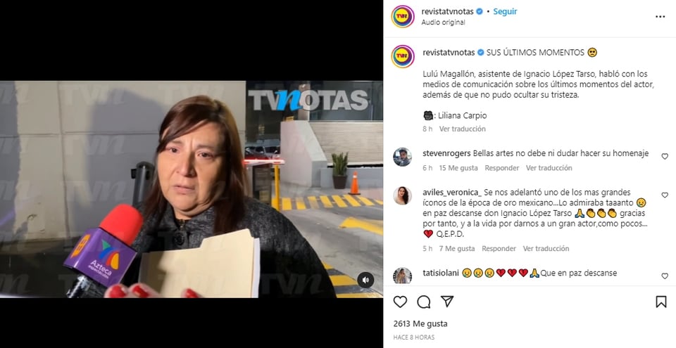 Ignacio López Tarso últimos momentos