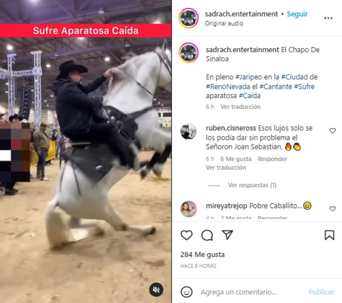 El Chapo of Sinaloa suffers a terrible fall