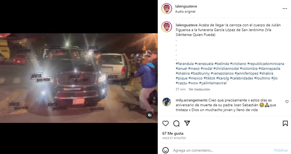 El último mensaje que dejó la esposa de Julián Figueroa