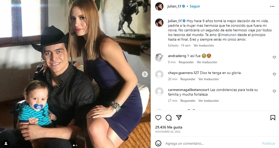 Julián Figueroa's infidelity resurfaces