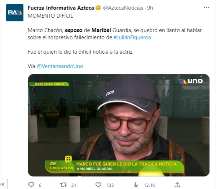 Maribel Guardia comparte triste video
