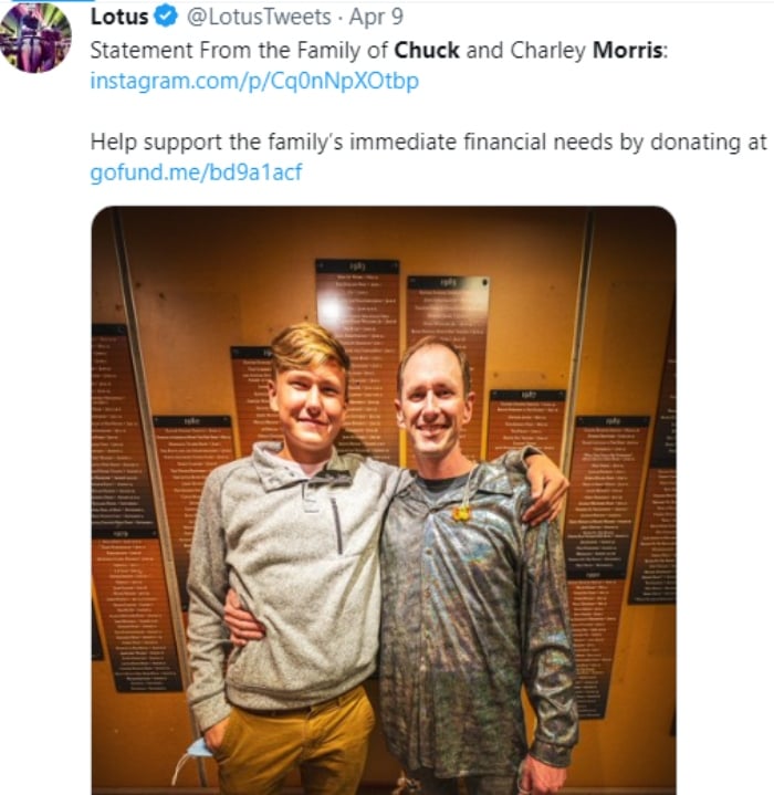 Baterista Chuck Morris y su hijo son encontrados sin vida