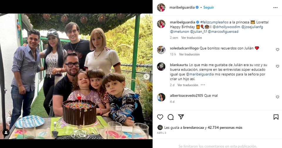 Maribel Guardia asegura que se le apareció su hijo Julián