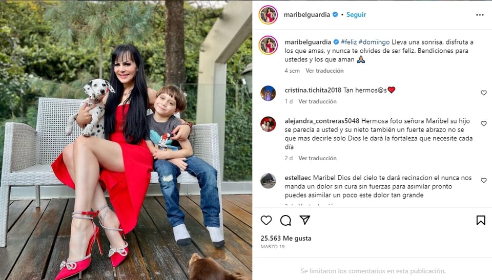 Maribel Guardia revela que la podrían separar de su nieto