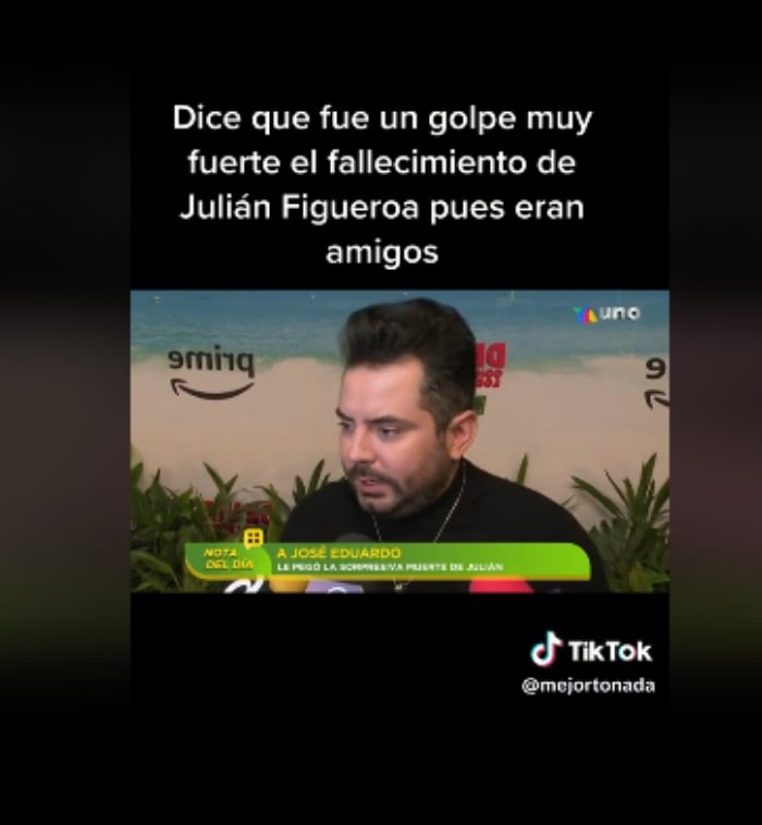 José Eduardo speaks after the death of Julián Figueroa