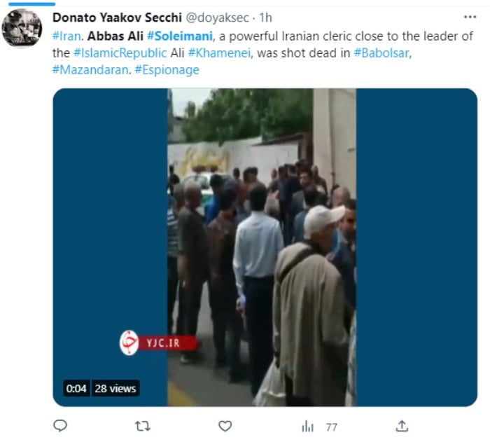 Asesinan líder religioso Abbas Alí Soleimani