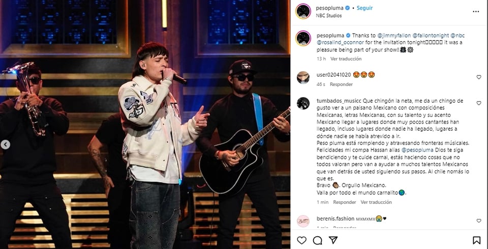 Pepe Aguilar habla del éxito de Peso Pluma