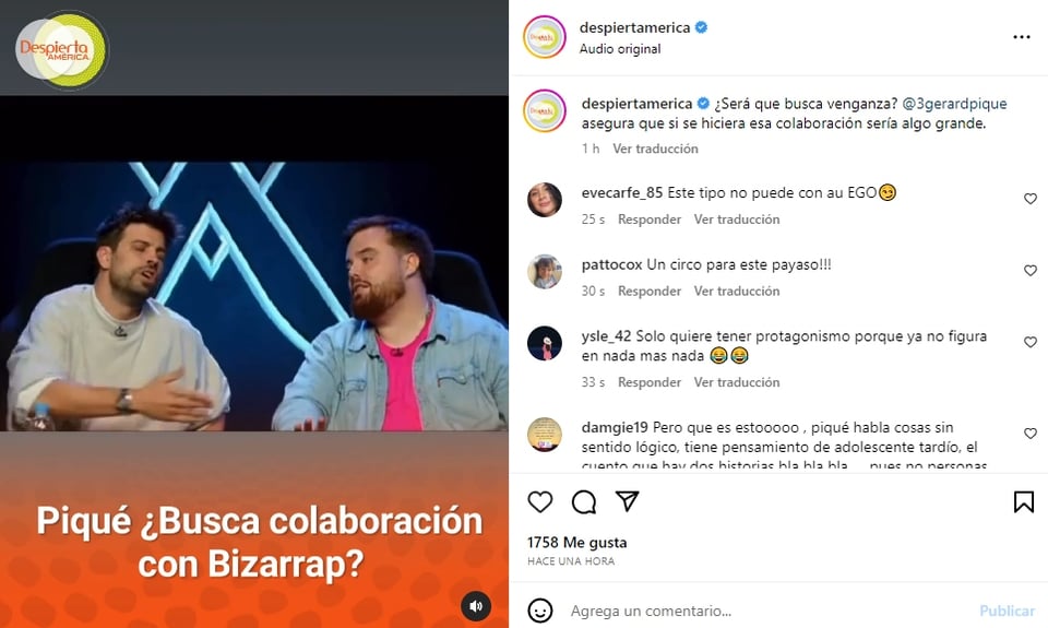 Piqué colaboración con Bizarrap