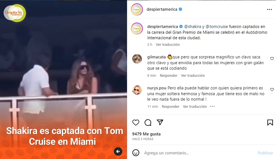Shakira y Tom Cruise juntos en Miami