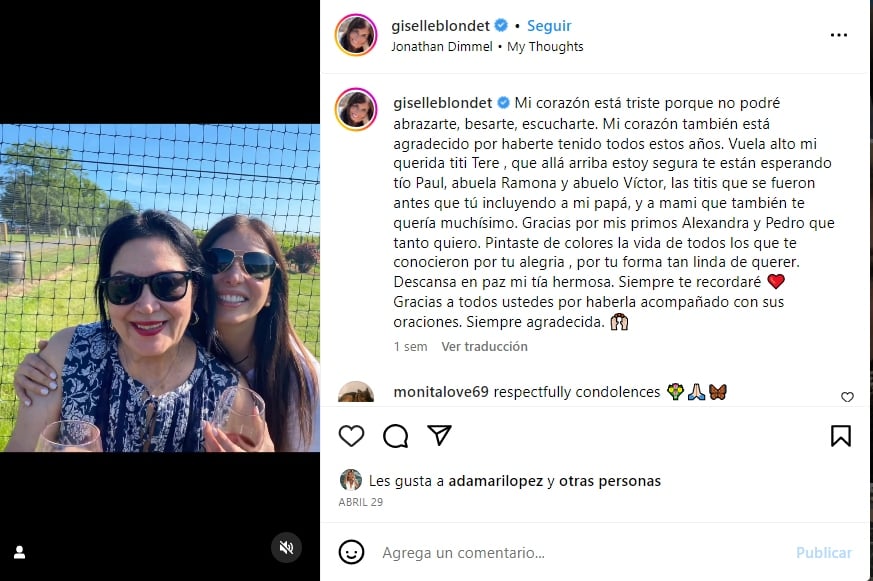 Giselle Blondet revela negligencia médica que sufrió su tía