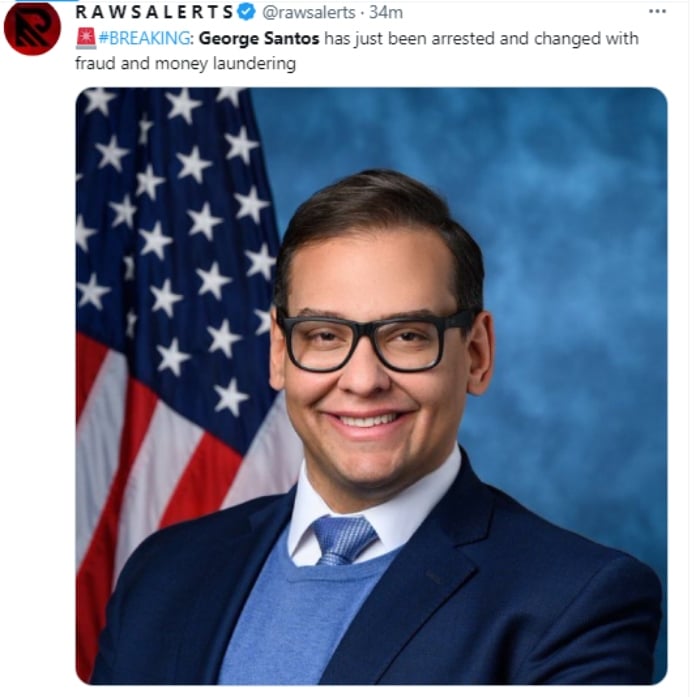 George Santos es arrestado