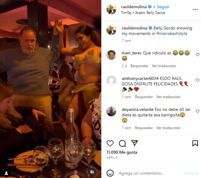Raúl de Molina revela cuántas tallas ha perdido