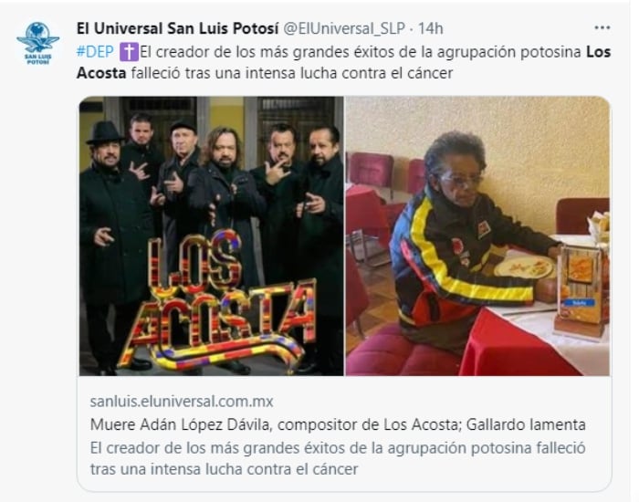 Muere Adán López Dávila