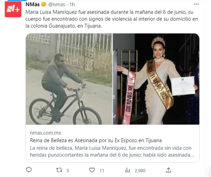 Encuentran muerta reina de belleza