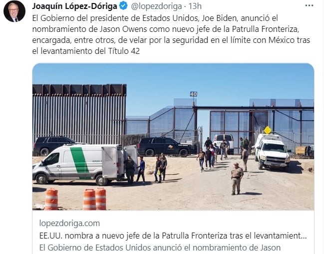 Aviso sobre la Patrulla Fronteriza