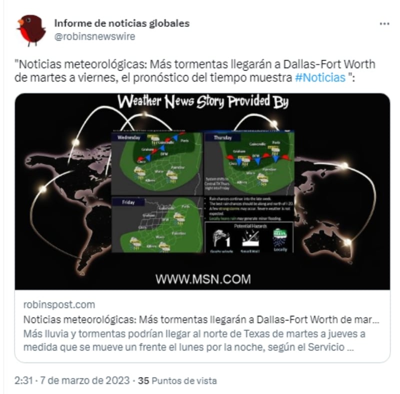 Pronostican más tormentas en Texas