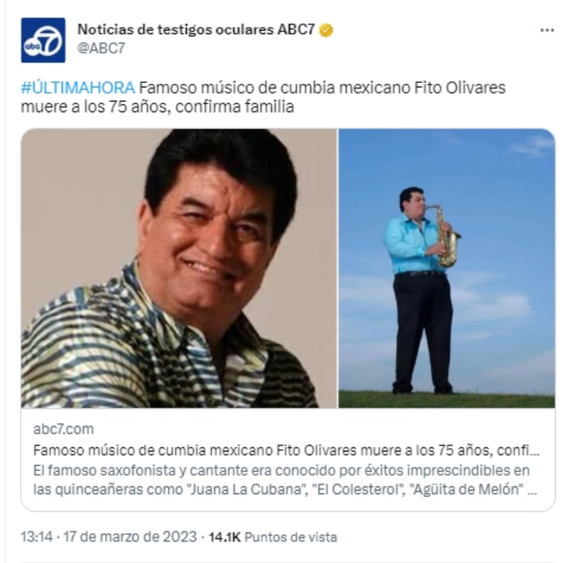 “Tocaron la música en todo el mundo”