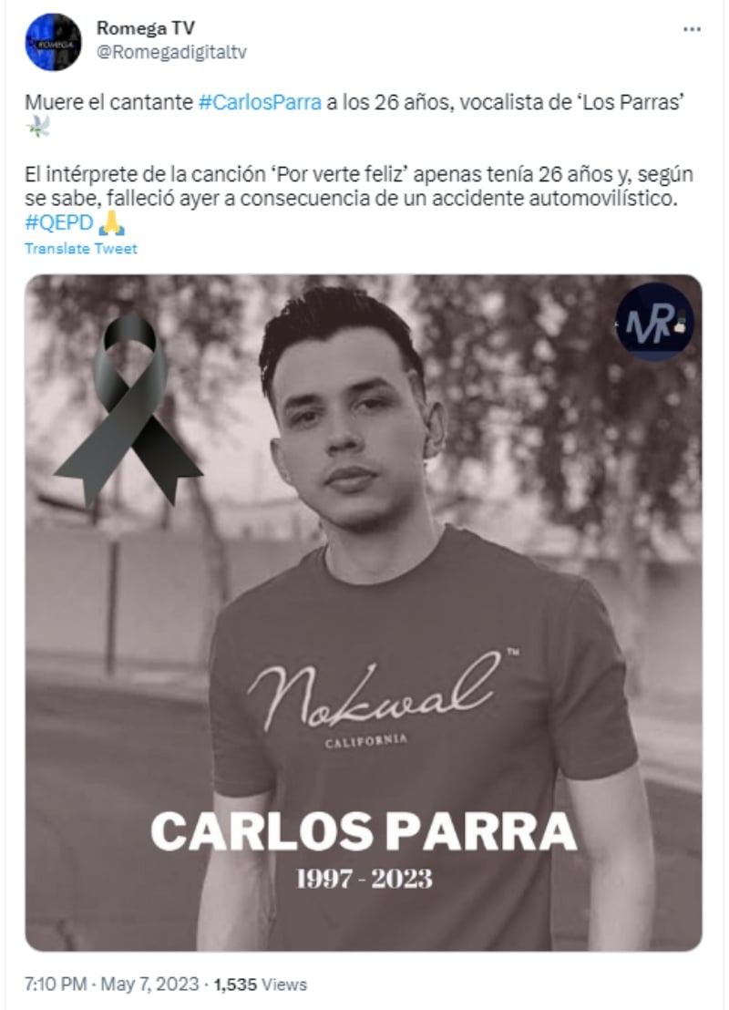 Artistas se muestran dolidos