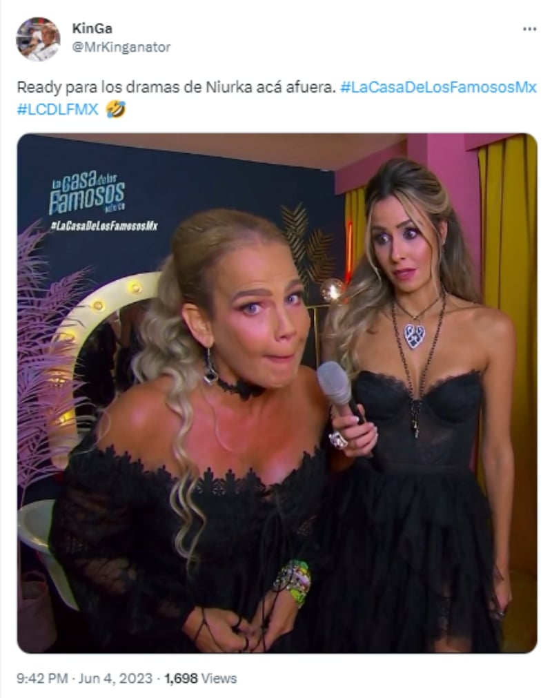 Niurka hace presencia en el show