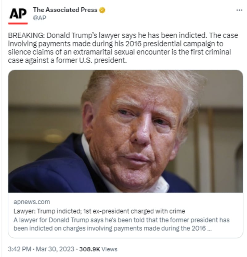 Donald Trump es acusado