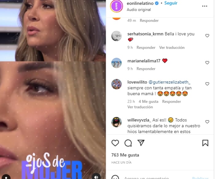 Elizabeth Gutiérrez rompe en llanto
