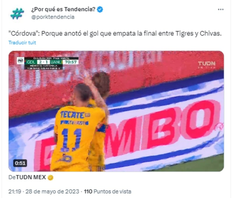 SE EMPATA LA FINAL