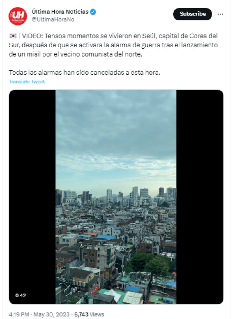 Seúl en alerta