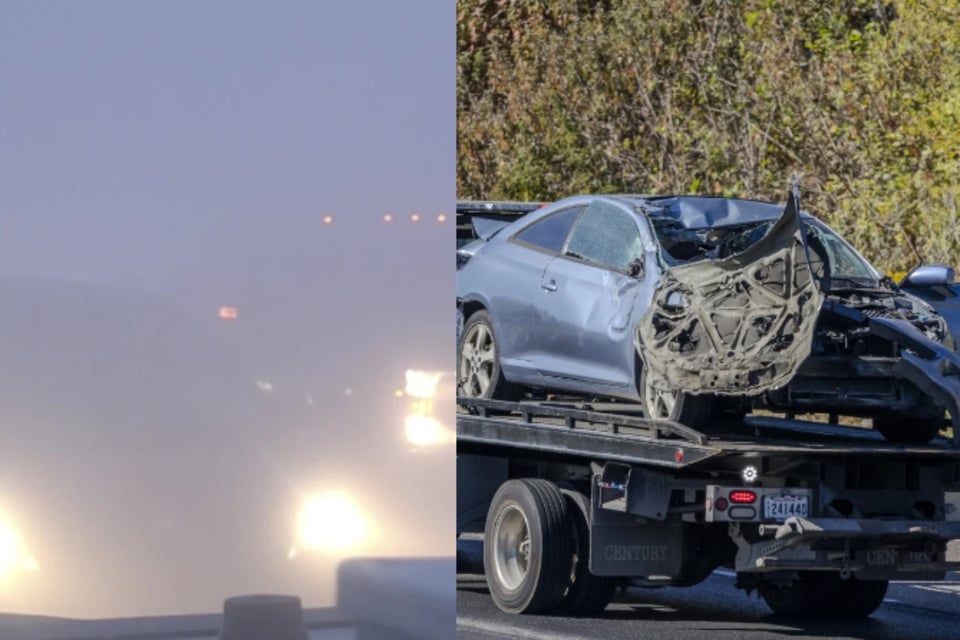 Súper niebla provoca accidente en freeway de Louisiana
