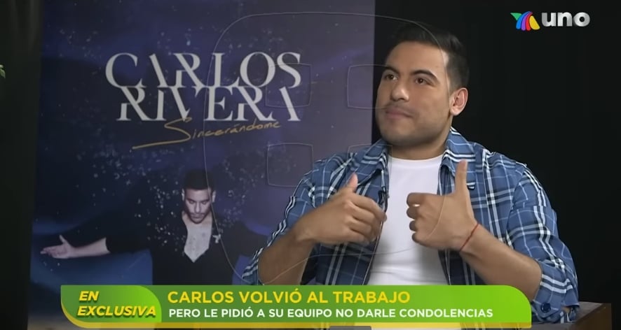 Carlos Rivera rompe en llanto al recordar la muerte de su papá